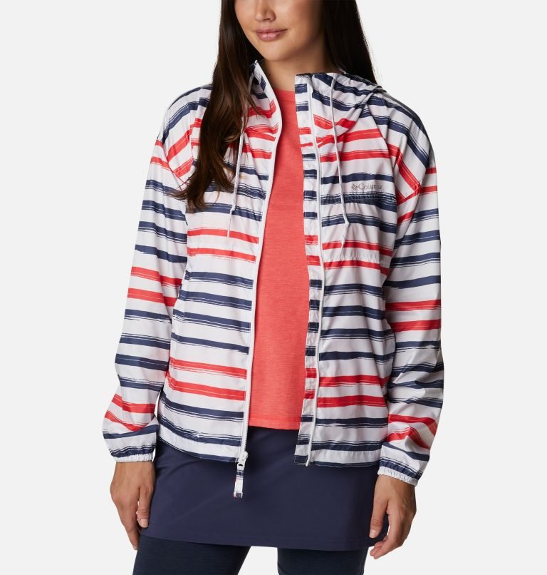 Women's Columbia Flash Challenger Novelty Windbreaker Jackets Stripe | CA-Y0486