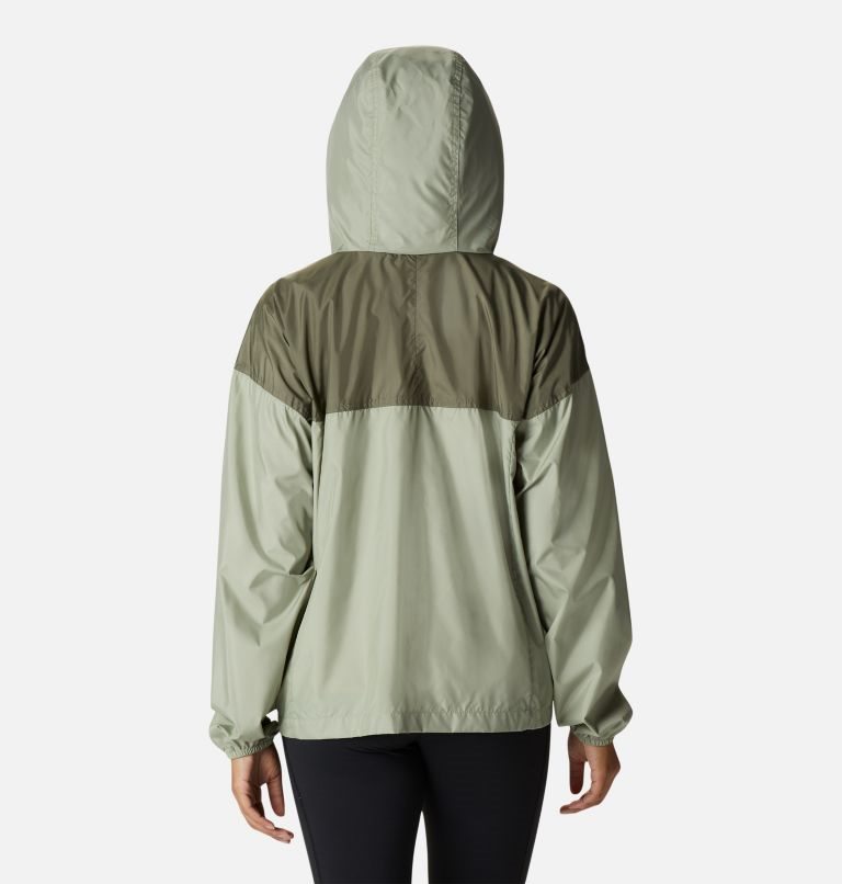 Women's Columbia Flash Challenger Windbreaker Jackets Olive | CA-W04C6