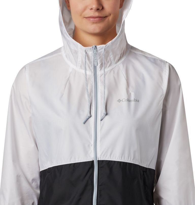 Women's Columbia Flash Forward Windbreaker Jackets White / Black | CA-E3A4C