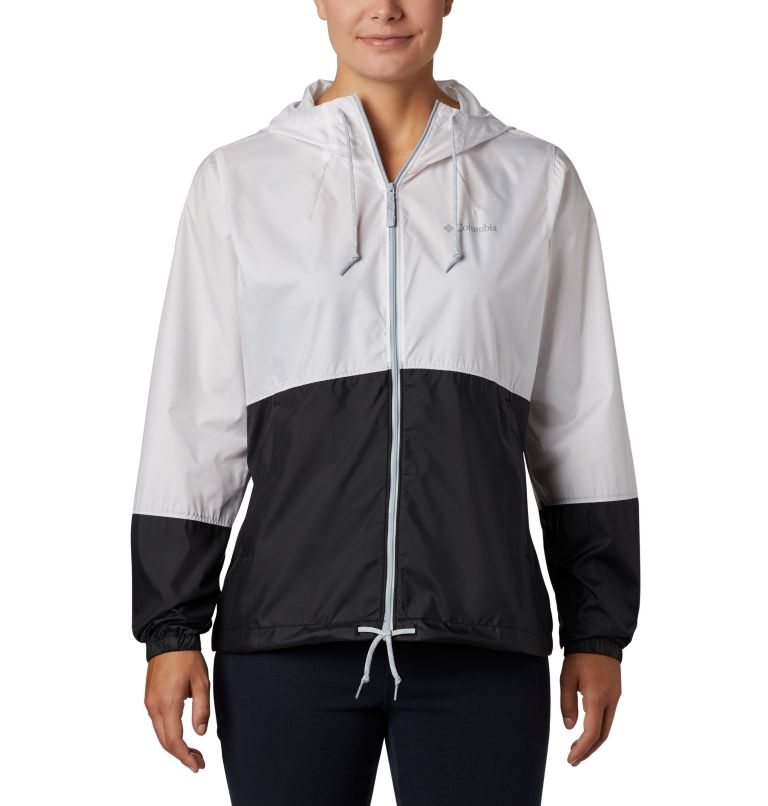 Women\'s Columbia Flash Forward Windbreaker Jackets White / Black | CA-E3A4C