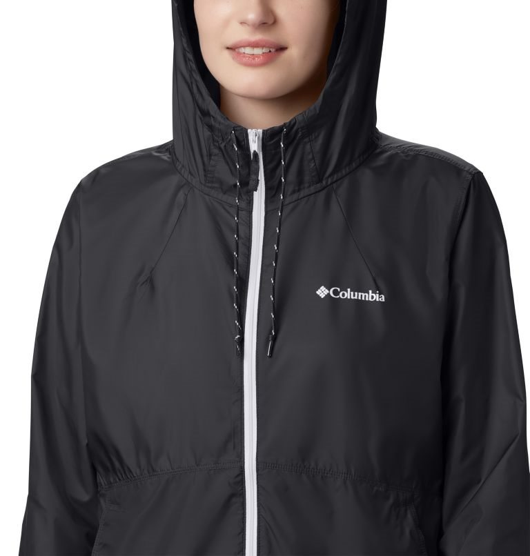 Women's Columbia Flash Forward Windbreaker Jackets Black | CA-O3C56