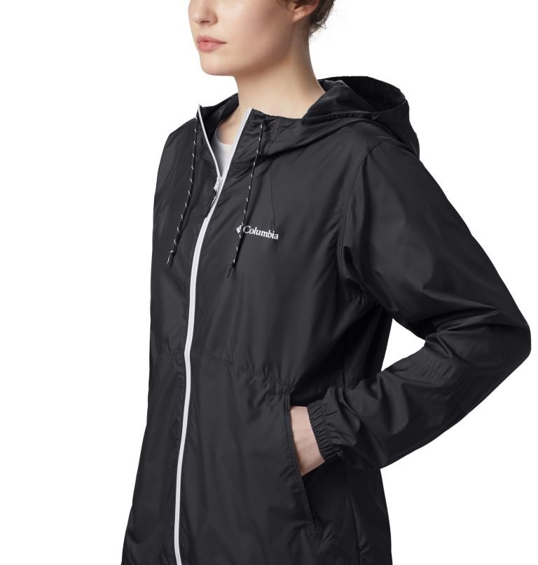 Women's Columbia Flash Forward Windbreaker Jackets Black | CA-O3C56