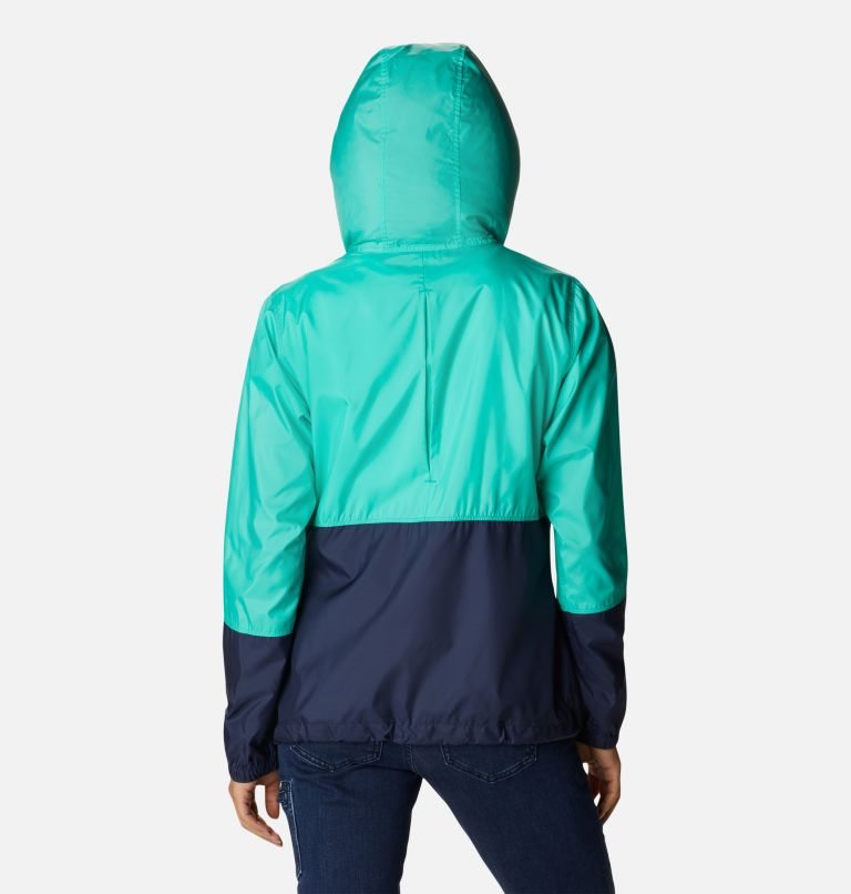 Women's Columbia Flash Forward Windbreaker Jackets Turquoise / Navy | CA-W561C