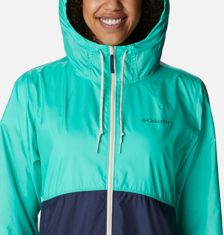 Women's Columbia Flash Forward Windbreaker Jackets Turquoise / Navy | CA-W561C