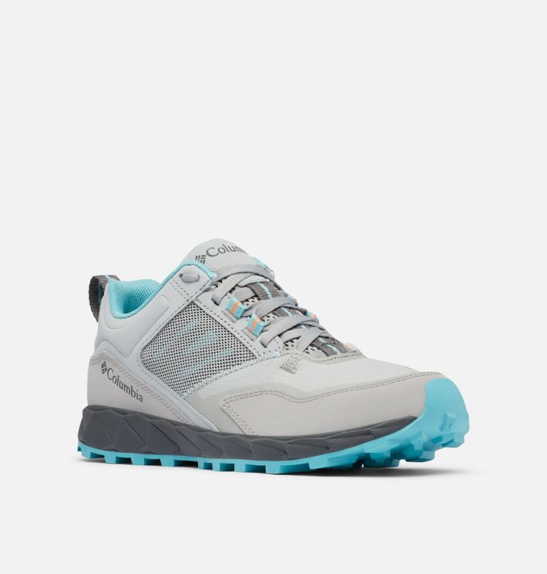 Women's Columbia Flow District Sneakers Grey / Turquoise | CA-X5C03