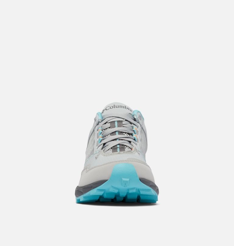 Women's Columbia Flow District Sneakers Grey / Turquoise | CA-X5C03