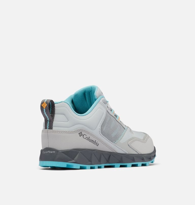 Women's Columbia Flow District Sneakers Grey / Turquoise | CA-X5C03