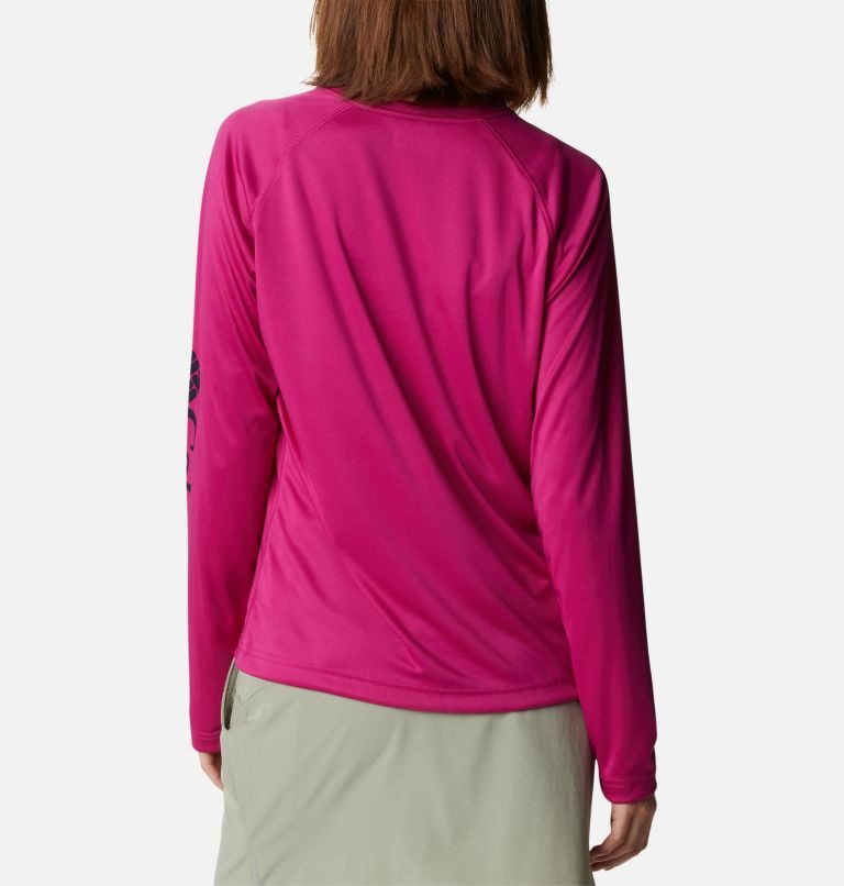 Women's Columbia Fork Stream Long Sleeve Sweatshirts Fuchsia | CA-FAC34