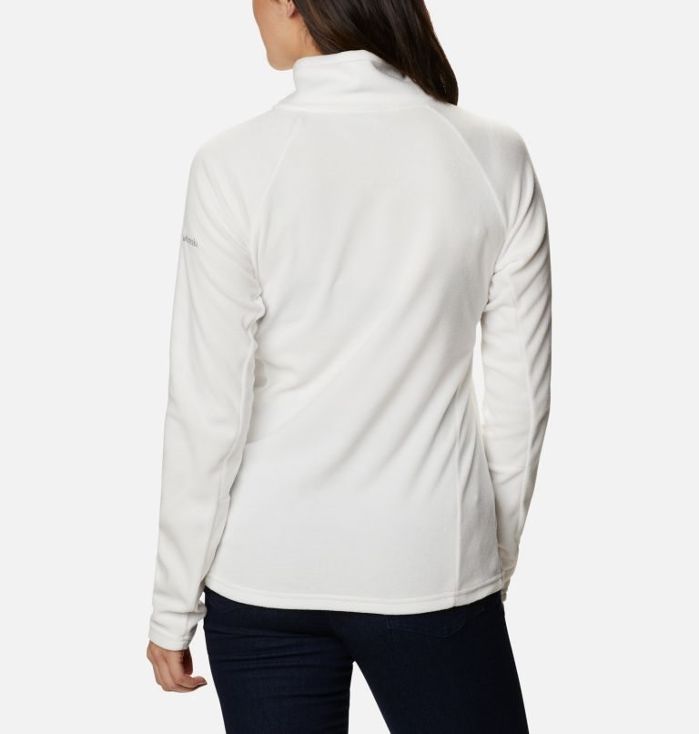 Women's Columbia Glacial IV Half Zip Fleece Sweatshirts White | CA-A538A