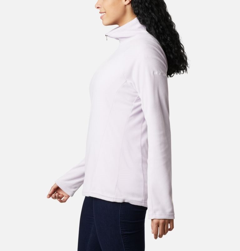 Women's Columbia Glacial IV Half Zip Fleece Sweatshirts White | CA-CAC53