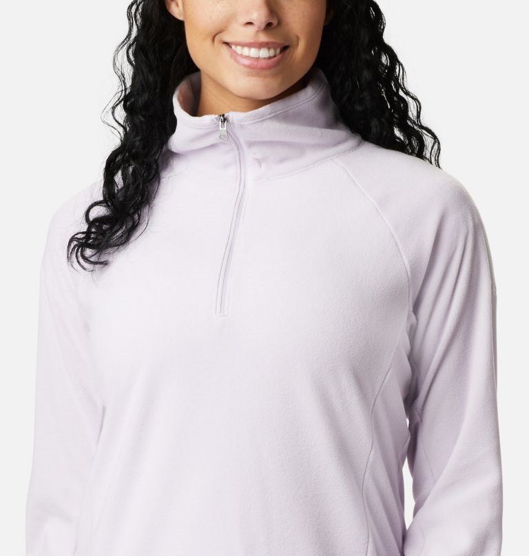 Women's Columbia Glacial IV Half Zip Fleece Sweatshirts White | CA-CAC53