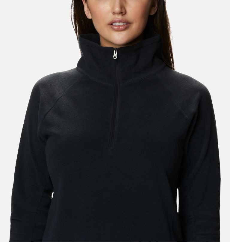 Women's Columbia Glacial IV Half Zip Fleece Sweatshirts Black | CA-ECL43