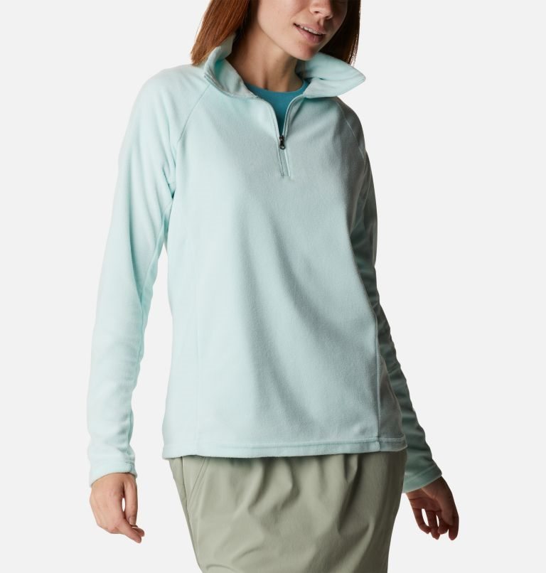 Women's Columbia Glacial IV Half Zip Fleece Sweatshirts Turquoise | CA-L13C8