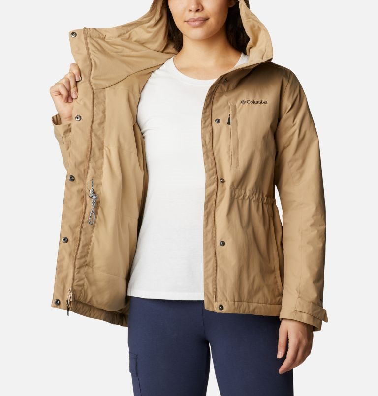 Women's Columbia Hadley Trail Jackets Khaki | CA-D8543