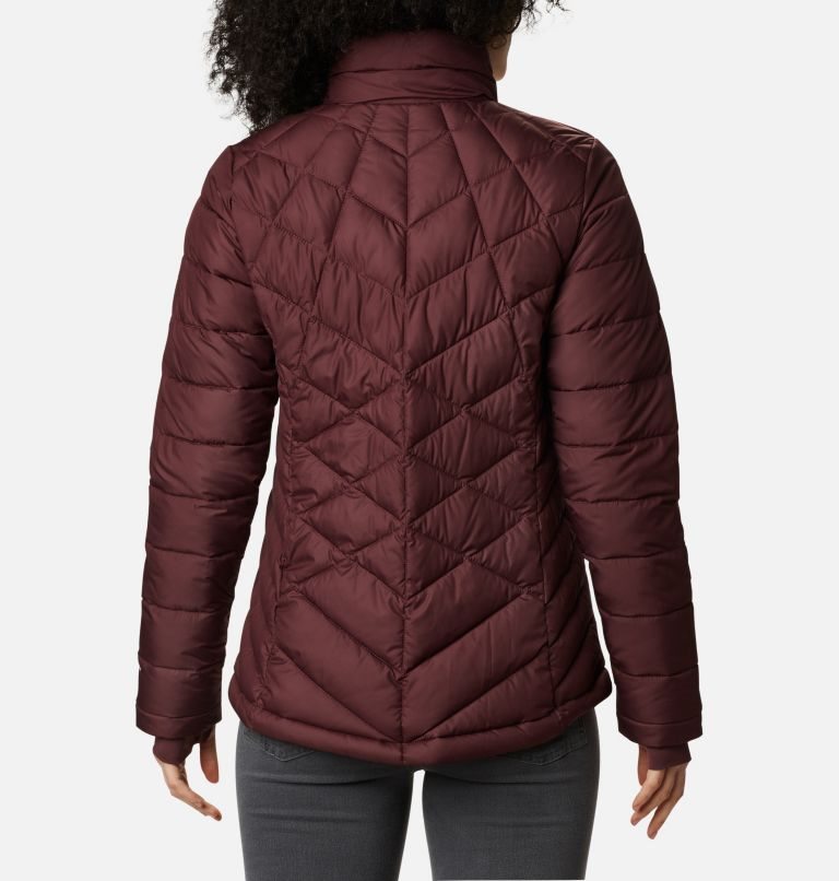 Women's Columbia Heavenly Down Jackets Burgundy | CA-XL346