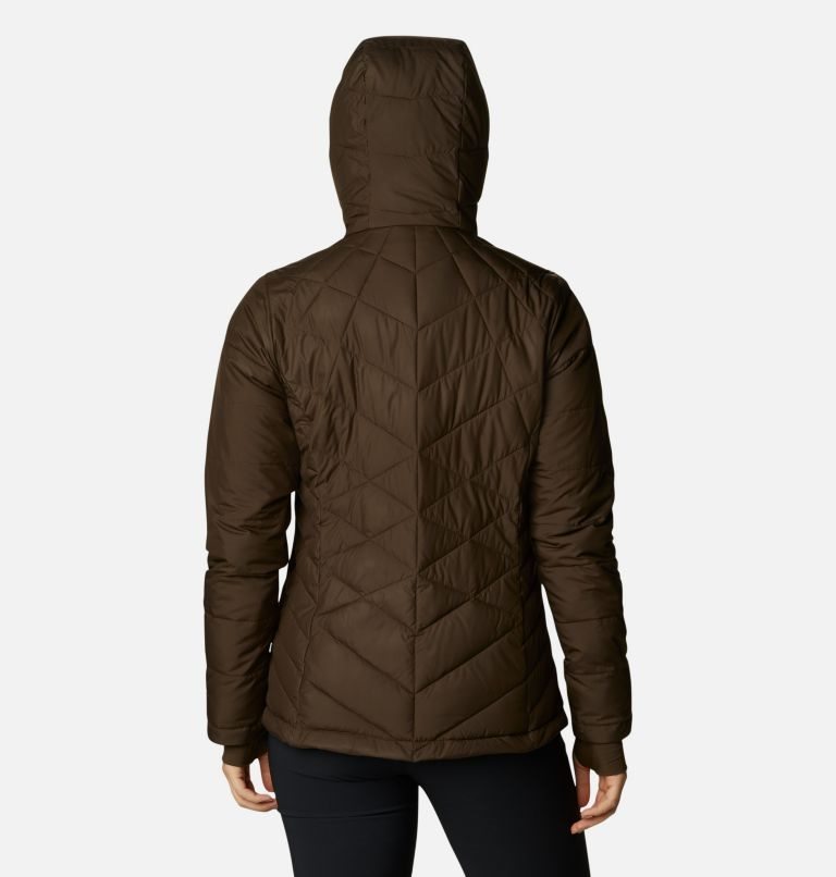 Women's Columbia Heavenly Hooded Jackets Dark Brown | CA-H4861