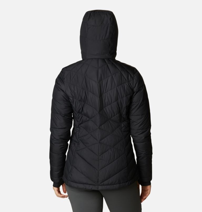 Women's Columbia Heavenly Hooded Jackets Black | CA-ML35C