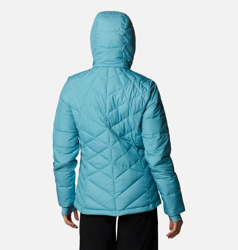 Women's Columbia Heavenly Hooded Jackets Turquoise | CA-Y561A