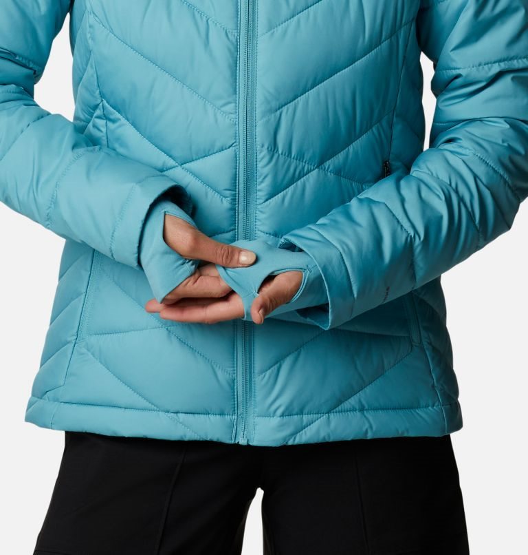 Women's Columbia Heavenly Hooded Jackets Turquoise | CA-Y561A