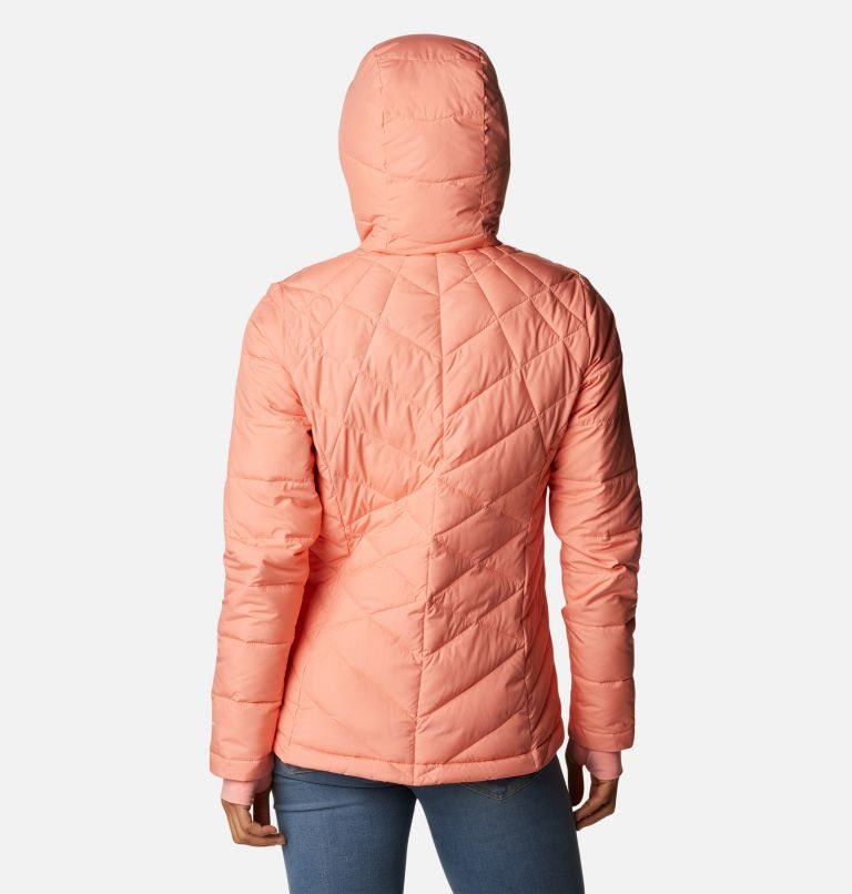 Women's Columbia Heavenly Hooded Jackets Coral | CA-YA15C