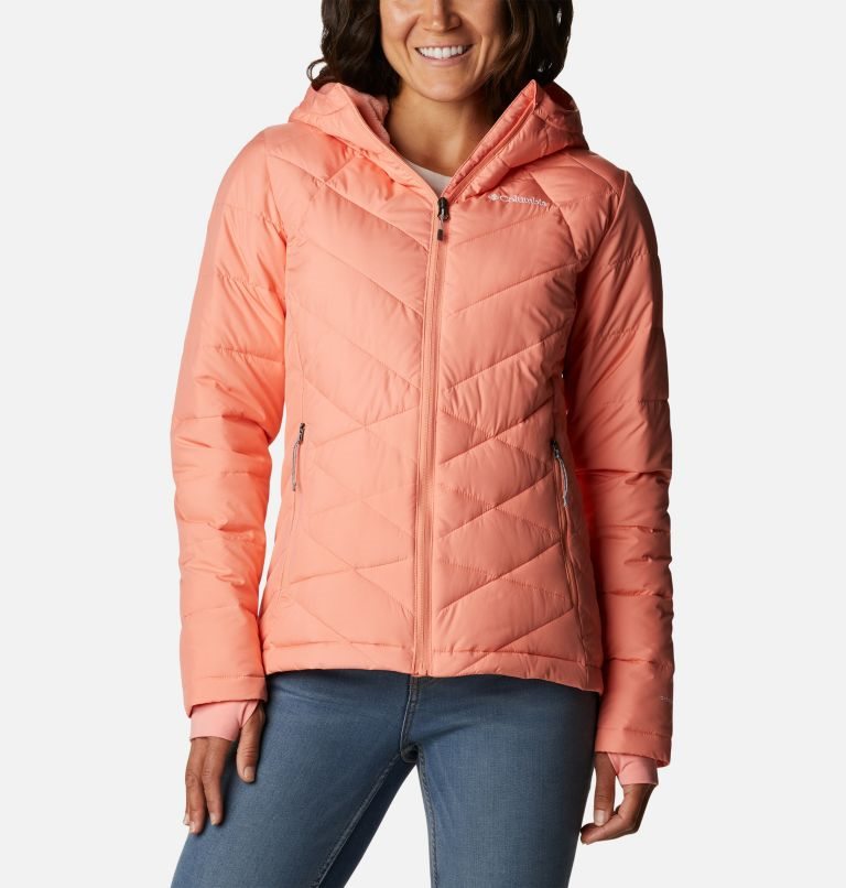 Women\'s Columbia Heavenly Hooded Jackets Coral | CA-YA15C