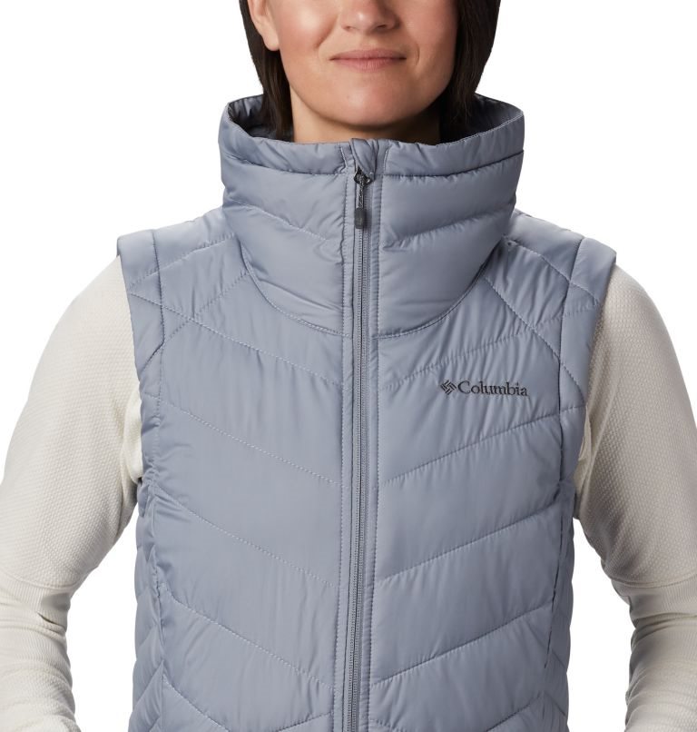 Women's Columbia Heavenly Long Vest Grey | CA-OA14L