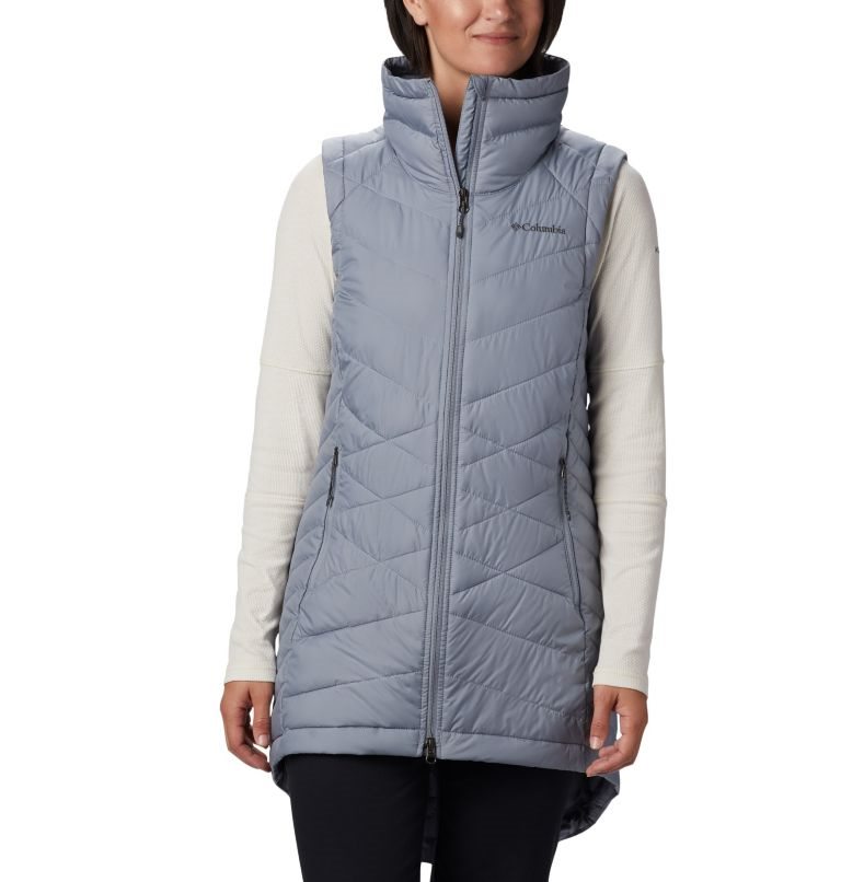 Women\'s Columbia Heavenly Long Vest Grey | CA-OA14L