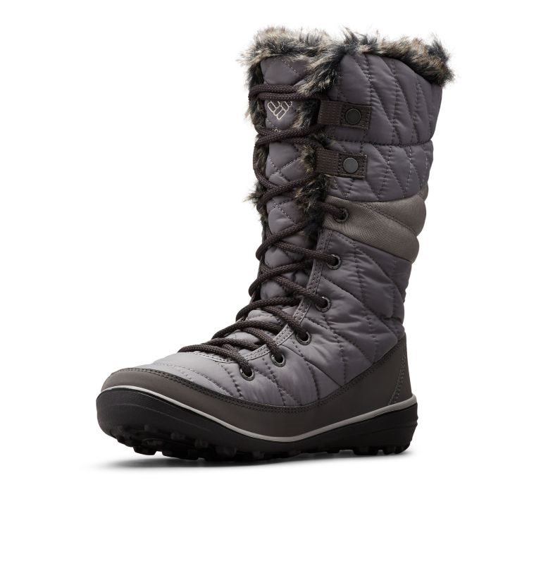 Women's Columbia Heavenly Omni-Heat Waterproof Boots Dark Grey | CA-E5L6C