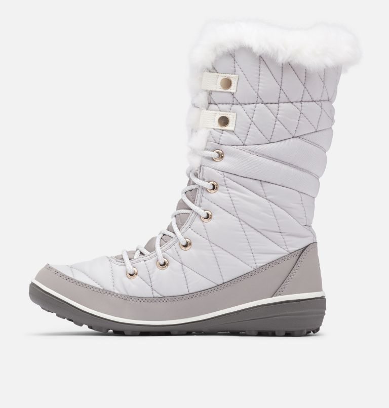 Women's Columbia Heavenly Omni-Heat Waterproof Boots Light Grey | CA-H04C1