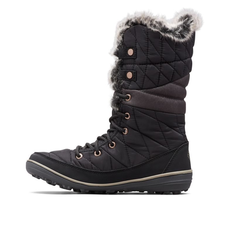 Women's Columbia Heavenly Omni-Heat Waterproof Boots Black | CA-V4L53