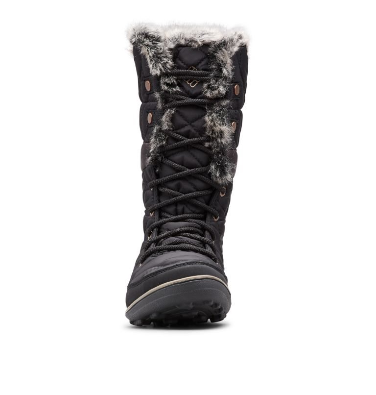 Women's Columbia Heavenly Omni-Heat Waterproof Boots Black | CA-V4L53