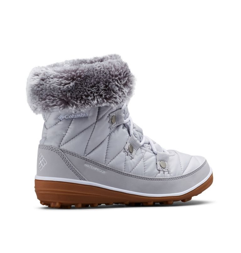 Women's Columbia Heavenly Shorty Omni-Heat Boots Light Grey | CA-VL18A