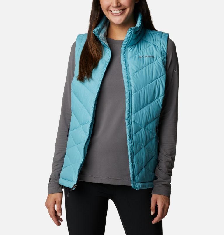 Women's Columbia Heavenly Vest Turquoise | CA-L31CL