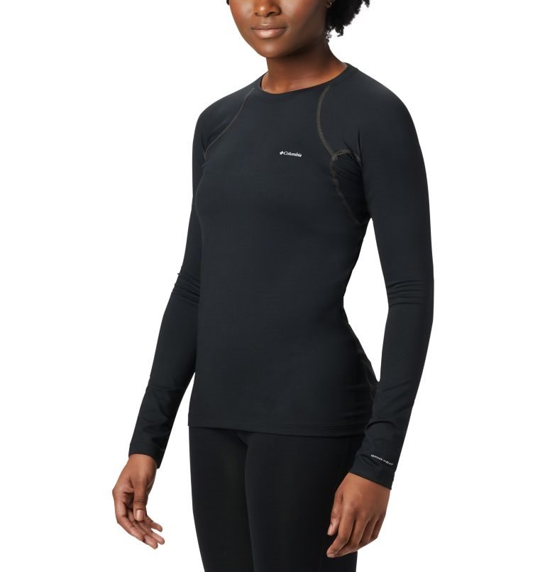 Women\'s Columbia Heavyweight Stretch Long Sleeve Sweatshirts Black | CA-P31C0