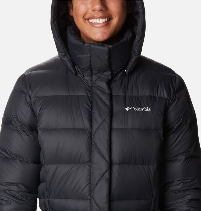 Women's Columbia Hexbreaker Elite Omni-Heat Infinity Down Jackets Black | CA-G4LA3