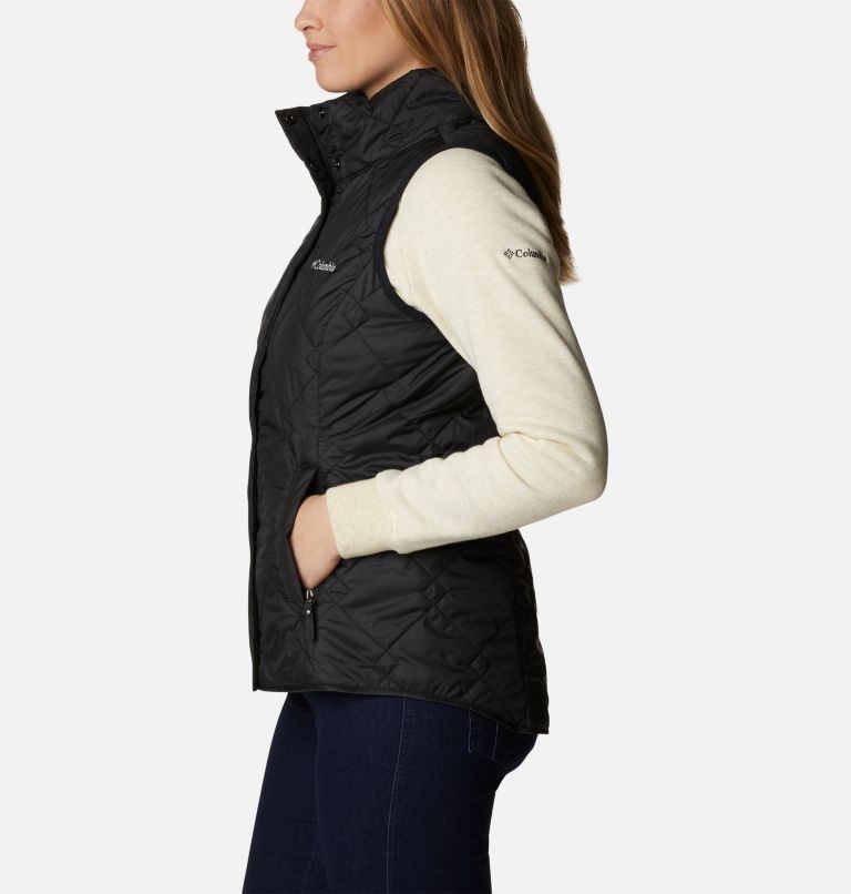 Women's Columbia Hidden Mesa Vest Black | CA-U0541