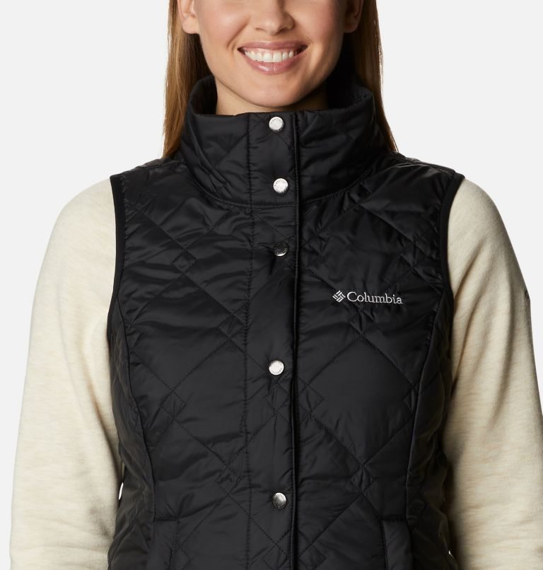 Women's Columbia Hidden Mesa Vest Black | CA-U0541