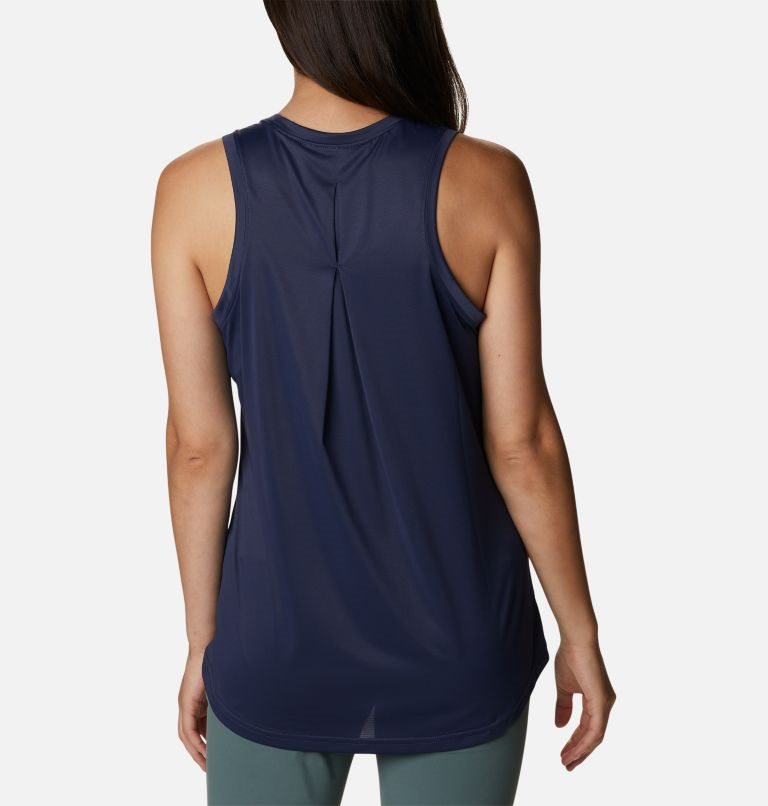 Women's Columbia Hike Tanks Navy | CA-GL4CA