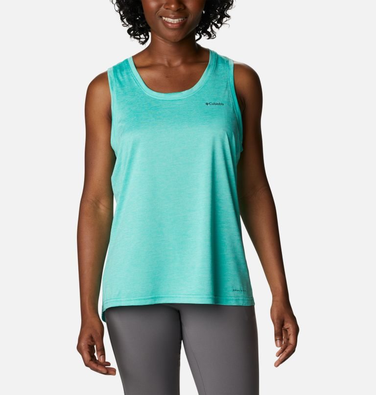 Women\'s Columbia Hike Tanks Turquoise | CA-E184A