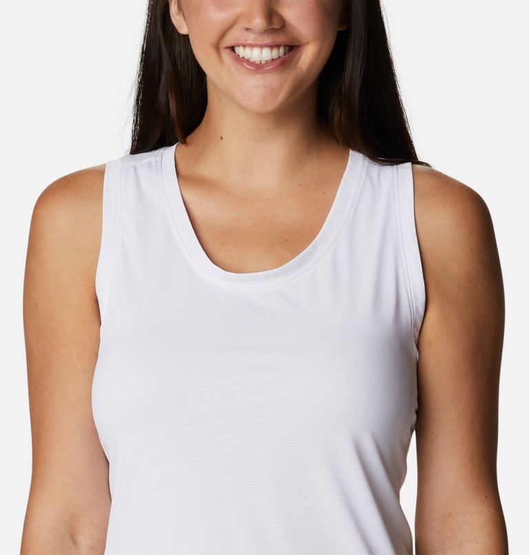 Women's Columbia Hike Tanks White | CA-Z3108