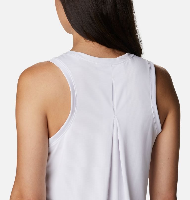 Women's Columbia Hike Tanks White | CA-Z3108