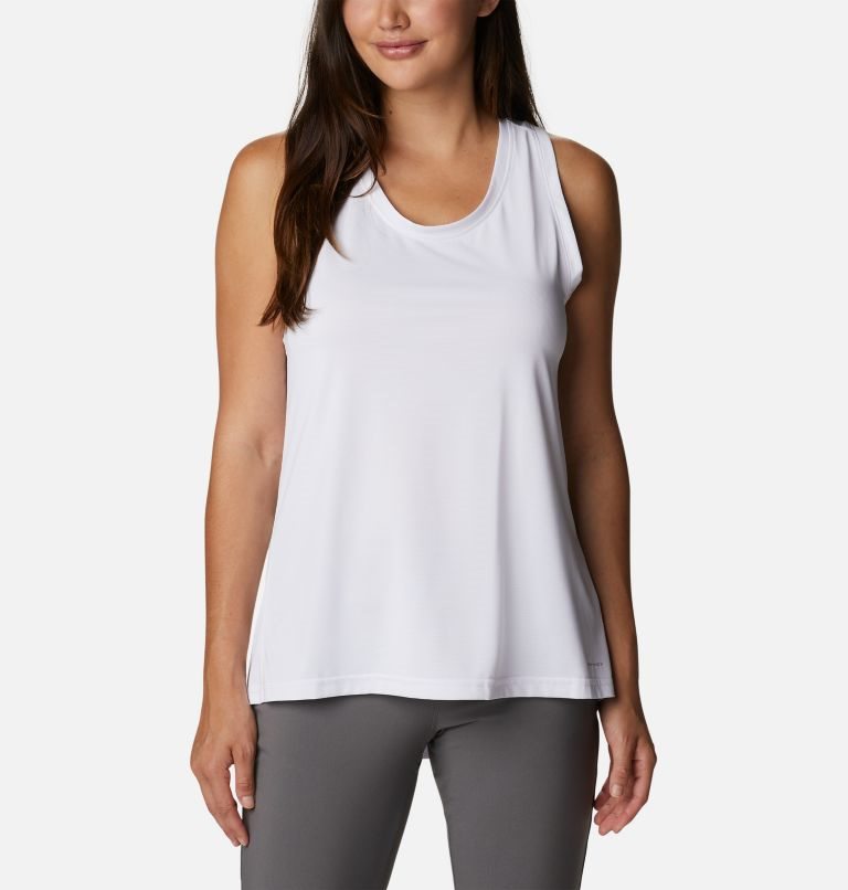 Women\'s Columbia Hike Tanks White | CA-Z3108