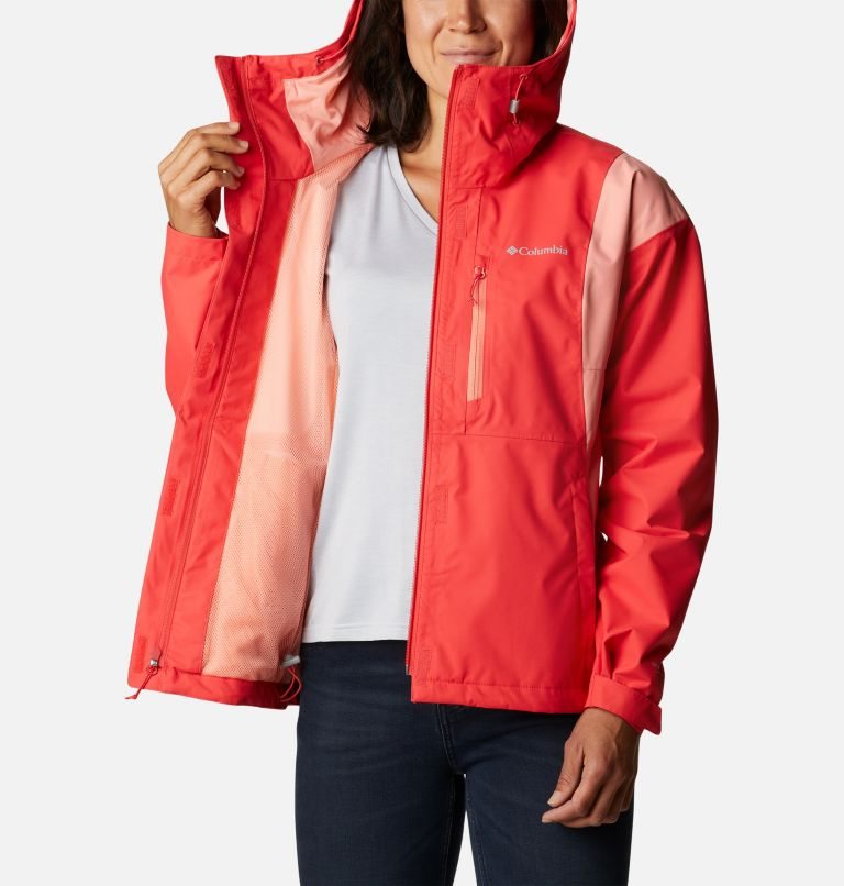 Women's Columbia Hikebound Rain Jackets Red | CA-C3C1L