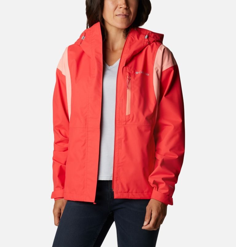 Women's Columbia Hikebound Rain Jackets Red | CA-C3C1L