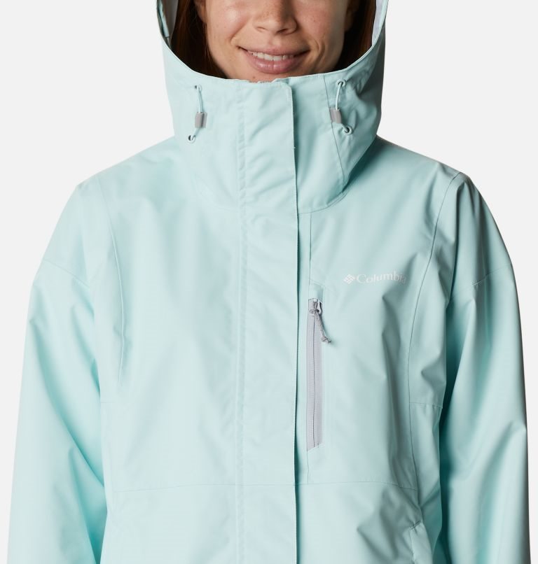 Women's Columbia Hikebound Rain Jackets Turquoise | CA-DC84L