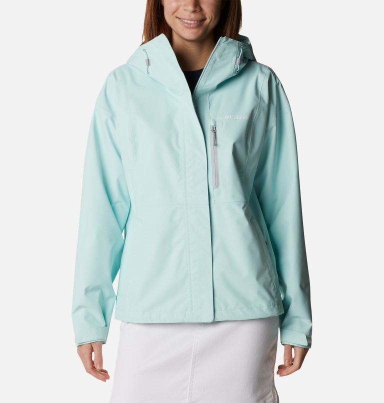 Women\'s Columbia Hikebound Rain Jackets Turquoise | CA-DC84L