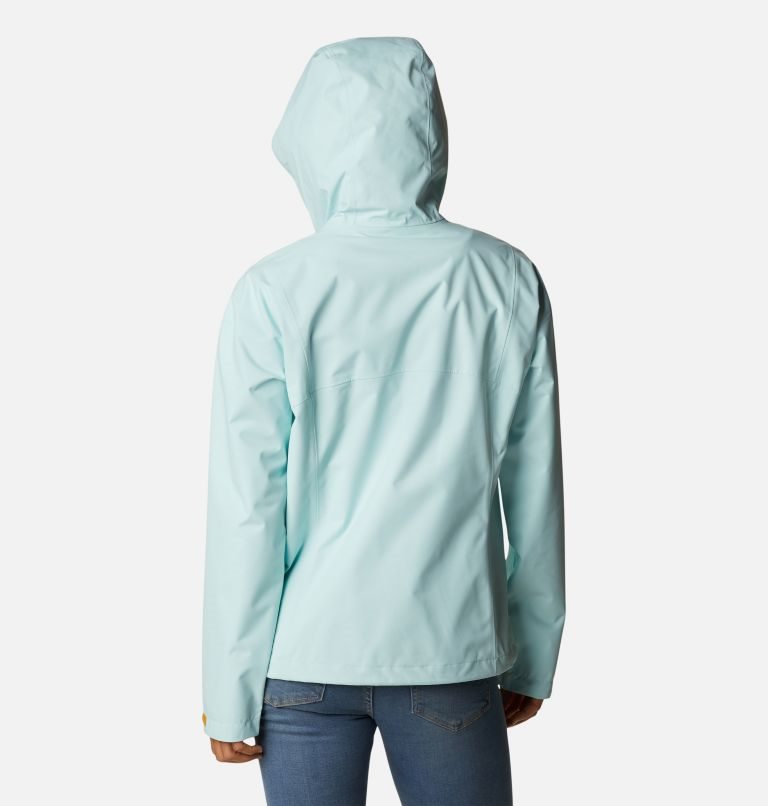 Women's Columbia Hikebound Rain Jackets Turquoise | CA-G4103