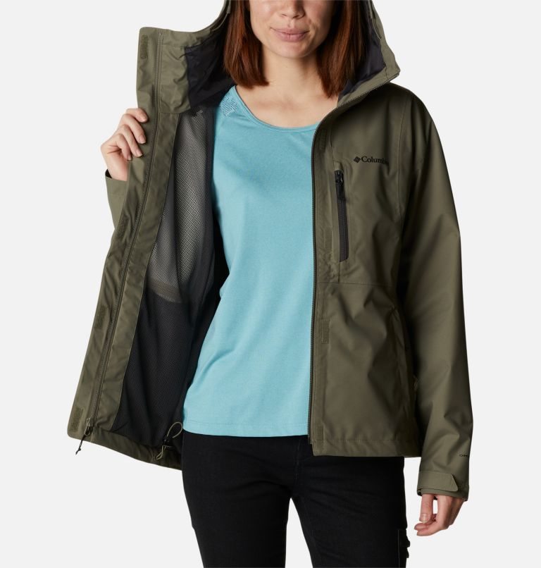 Women's Columbia Hikebound Rain Jackets Olive | CA-PA381