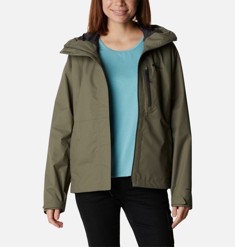 Women's Columbia Hikebound Rain Jackets Olive | CA-PA381