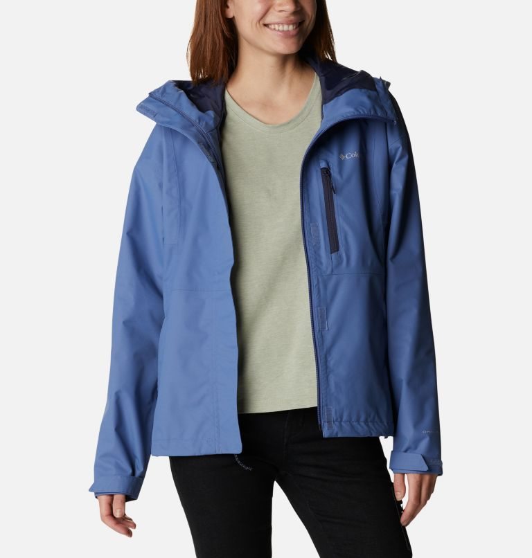 Women's Columbia Hikebound Rain Jackets Blue | CA-Q1LA5